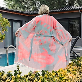Müslin Kimono %100 Pamuk Jakarlı